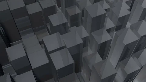 Slowly moving blocks, as background, loopable with playing forward and backward Stock Footage 84778277