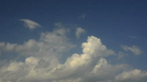 Slowly moving clouds Stock Footage 34722053