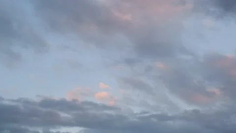 Slowly moving clouds Stockbeeldmateriaal 219866020