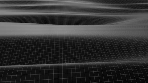Slowly moving dark surface. infinity loop 3d animation Stock Footage 116906502