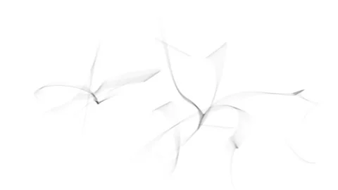 Slowly moving lines of ink, light, randomly, abstractly on a white background Stock Footage 250833065