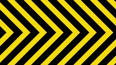 Slowly moving warning caution tape. Stock Footage 170196645