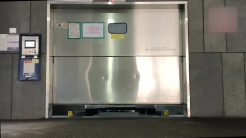 Slowly opening parking tower Stock Footage 152241879