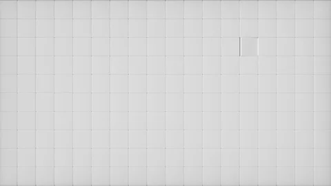 Slowly randomly rotating cubes. Abstract background. Seamless loop 4k 3d render Video stock 121807098