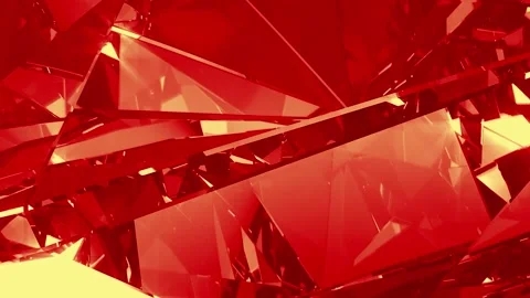 Slowly Red Rotating Diamond, close up. seamless loop diamond close-up like b Stock Footage 287922052