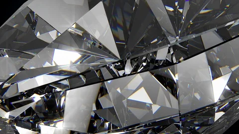 Slowly rotating diamond, beautiful background. 4k, close-up, seamless loop. Stock Footage 106769534