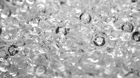 Slowly rotating diamond gems as a background Video stock 71970751