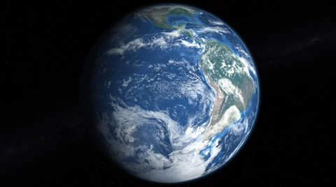 Slowly rotating earth 360 4k, with alpha, view of the southern hemisphere Stock Footage 39477928