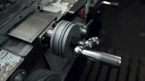 Slowly rotating milling stack holder. Stock Footage 154697596