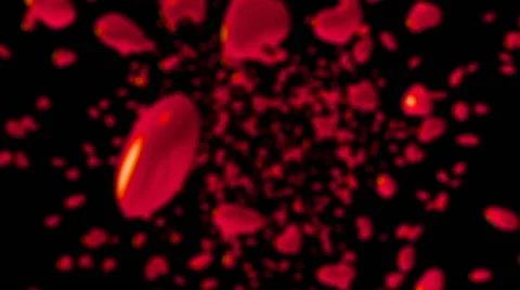 Slowly Spinning 3D Hearts Stock-Footage 59659564