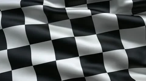 Slowly waving race flag Stock Footage 21220945