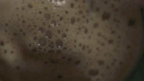 Slowmo coffee foaming (30p) Stock Footage 137291722