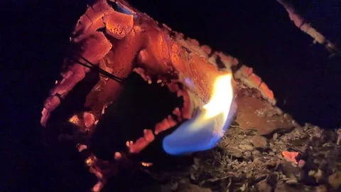 Slowmo Flame Stock Footage 251584096