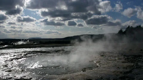 Slowmo geyser HQ Stock Footage 24891706