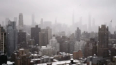 Slowmo Snowflakes Rack Focus Stock Footage 151615886