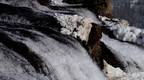 Slowmo waterfall zoom HQ Stock Footage 24892190