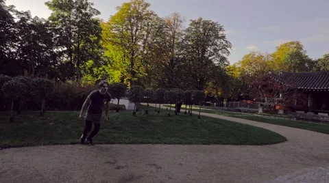 Slowmotion Backflip Trick 360 Stock Footage 58005253