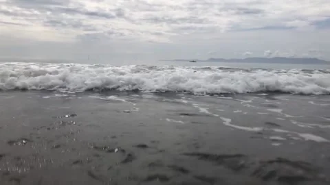 Slowmotion Beach Wave Stock Footage 197055674