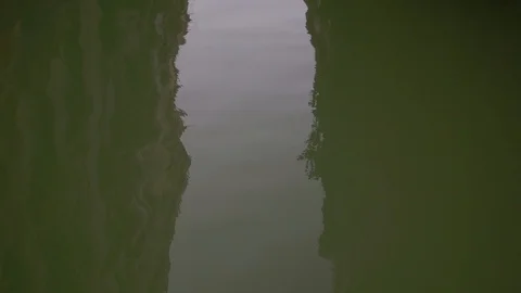 Slowmotion closeup shot of a reflection in Venice canal Stock Footage 115484435