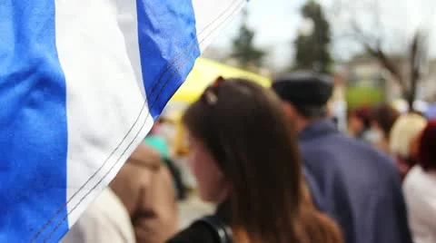 Slowmotion Crowd Customers Stock Footage 11178659