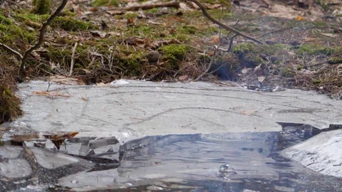 Slowmotion of exploding ice. Stock Footage 104435085