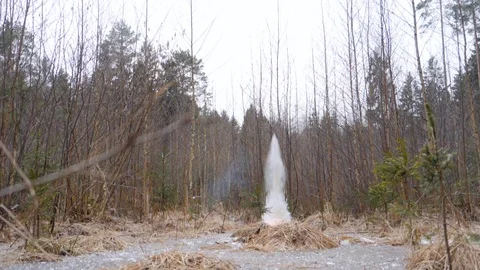 Slowmotion of exploding ice. Stock Footage 104436058