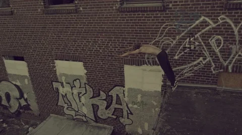 Slowmotion Fronflip Drop Stock Footage 62062786