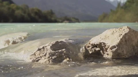 SLOWMOTION Green Glacier River 動画素材 46467619