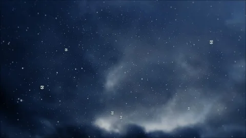 Slowmotion rain falling from the clouds of storm Vídeo Stock 101151802