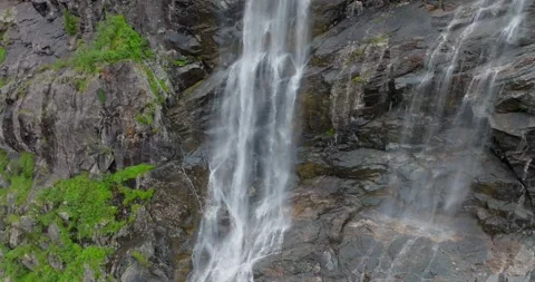 Slowmotion shot of a waterfall Stock Footage 283342456