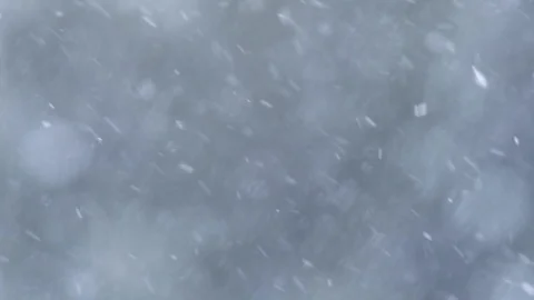 Slowmotion of snow falling, snowflakes Stock Footage 86637606