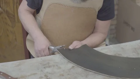 Slowmotion Stable Shot Working on Counter Stock Footage 125891890