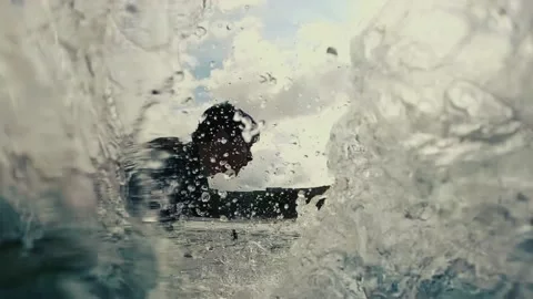 Slowmotion Surf 02 Stock Footage 163030071