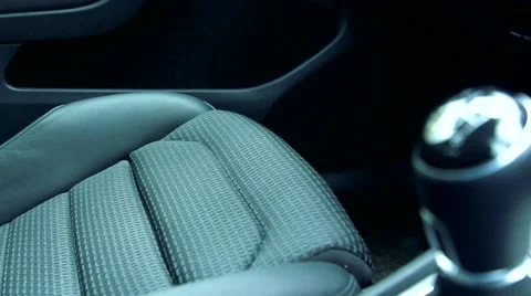 Slowmotion view on driver seat in car Stock Footage 60051770