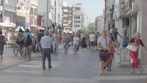 Slowmotion Walking On The Street-2 Stock Footage 94133209