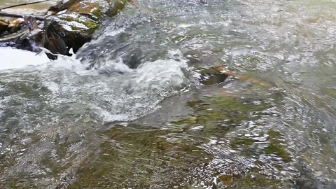 Slowmotion water surface movement. Stock Footage 78734437