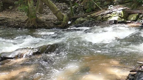 Slowmotion water surface movement. Stock Footage 78734824