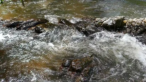 Slowmotion water surface movement. Stock Footage 78750228