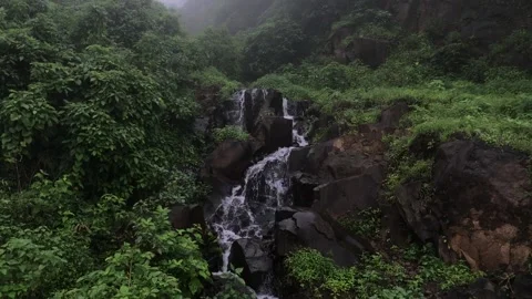 SLOWMOTION OF THE WATERFALL Stock Footage 168799590