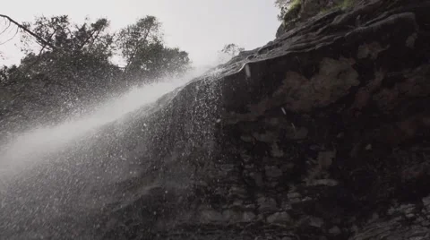 SLOWMOTION Waterfall In A Primeval Setting3 動画素材 46467777