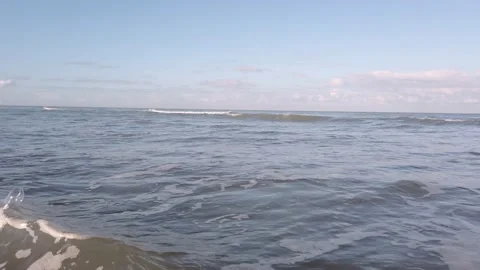 Slowmotion of waves rolling on the beach Stock Footage 162561098