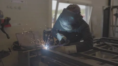 Slowmotion welding Stock Footage 170441467