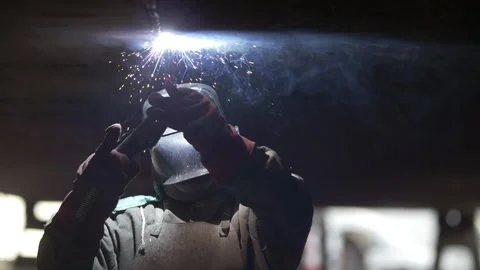 Slowmotion welding Video stock 303137399