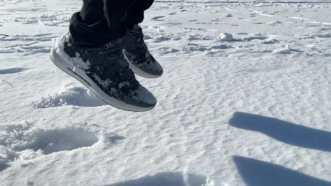 Slowmotion Winter activities action Stock Footage 165560031