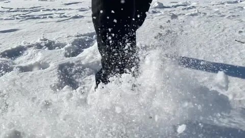 Slowmotion Winter activities action Stock Footage 165560051