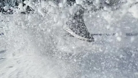 Slowmotion Winter activities action Stock Footage 165560327