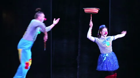 Сlowns Show. Stock Footage 54663389