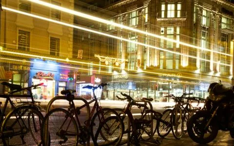 Slowshutter city Stock Photos