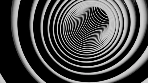 Slowspeed rings tunnel Stock Footage 32349747