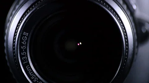 SLR Camera Focus Focusing and Shooting Stock Footage 54803193